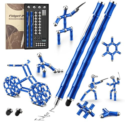Tigerhu Bolígrafo Magnético, Divertido Juguete Antiestrés ultifunción | Gadgets Tecnologicos, Fidget Pen Regalos para Hombres, Mujeres, Niños, Cumpleaños Festival Regalo Adolescentes, Adultos Toys