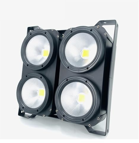 YXZKJZJ Led Blinder DJ Lights 4 Eyes 4x100w 400W LED RGBWA UV 6in1 Warm White 200W Par Dj Strobe 512 Wash Beam Stage Lighting Uplights for Events(RGBWA UV 6in1)
