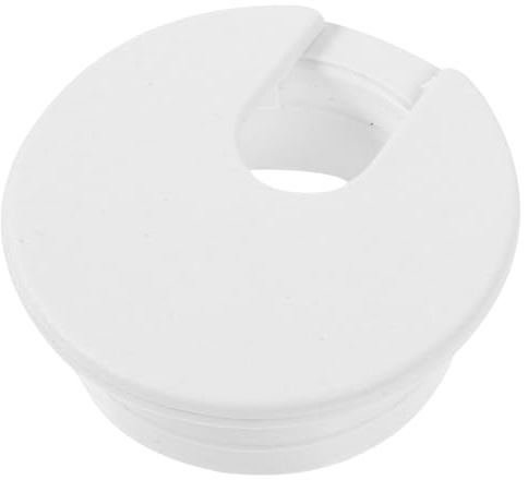 Toddmomy 12pcs Desk Cable Grommets White Wire Hole Covers Plastic Wire Grommet for Home Office Furniture Cable Management Large Capacity Fire-resistant Easy Installation