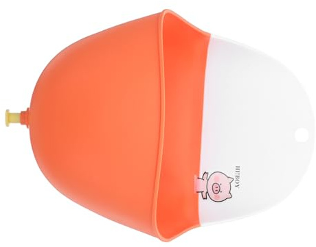 iplusmile Urinoir pour Bébé Garçon Apprentissage Propreté Support Réglable, Pot Wc en Plastique Orange Motif Petit Cochon, Salle de Bain Garçon et Filles, Pot Éducatif sur Couleur Aléatoire