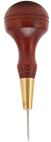 Gavigain 3mm Punteruolo per cucitura in pelle Fai da te Artigianato Professionale Forte penetrazione Rombo Punteruolo in pelle Punteruolo per cucito per lavorazione della pelle