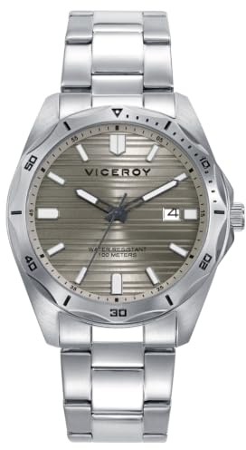 Viceroy Reloj Deportivo Hombre de Acero Inoxidable - 42 mm - Movimiento de Cuarzo - 401479