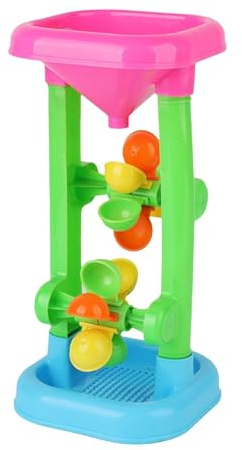 Beach Toy, 27x13x13cm, Water Sifting Funnel Beach Sand Wheel Toy, Beachs Rotating Wheel Windmill Toys, Water Play Sandbox Toys For Age 3- 5 Outdoor Summer Beachs