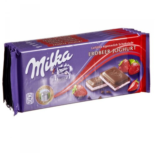 Milka Erdbeer-Joghurt Schokolade 5x100g