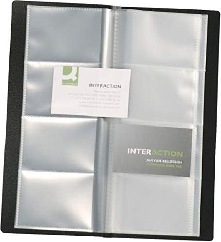 Visitenkartenbuch schwarz Q-CONNECT KF03664