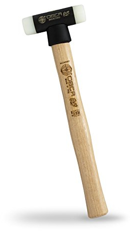 OSCA 11 EVO Soft Face Hammer with Aluminum Body, Interchangeable Nylon Tips & Hickory Handle, 5.3 oz, 095H22
