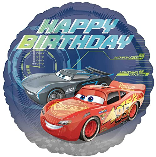 Cars 3 Happy Birthday - Standard Circle
