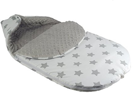 Saco acolchado para carrito de bebé, con calentadores para manos y cojín 13 Talla:Footmuff M size