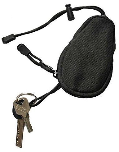 OFKPO Mini Étui Clé Porte-clé Sacoche Clef Porte-Clef Homme Porte-Monnaie Portable Étanche12x7x2,2cm, pour Les Accessoires Tactiques(Noir)