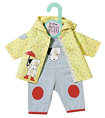 Dolly Moda Latzhose mit Regenjacke für 34-38 cm große Puppen, 870594 Zapf Creation