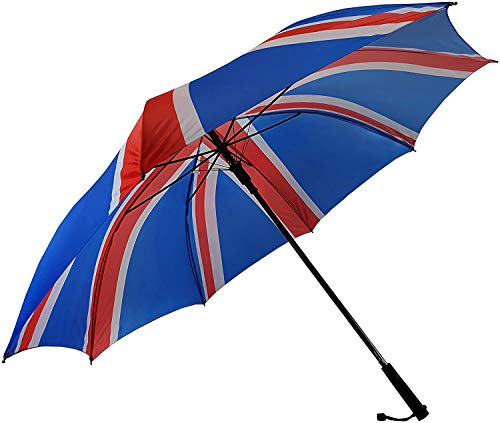 No.1 Gifts Union Jack Golf Umbrella - British UK Flag - 90 cm Length