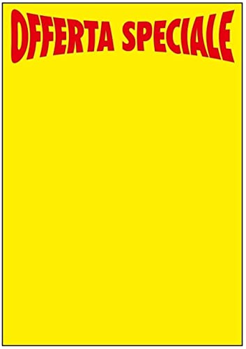 NEW CARTELLO SEGNALETICO - OFFERTA SPECIALE Segnaprezzi - Adesivo Extra Resistente, Pannello in Forex, Pannello In Alluminio (PANNELLO IN ALLUMINIO 20X31 cm)
