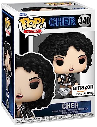 Funko Pop! Rocks: Cher - (Turn Back Time) - Diamant-Glitzer - Amazon-Exklusiv - Vinyl-Sammelfigur - Geschenkidee - Offizielle Handelswaren - Spielzeug Für Kinder und Erwachsene - Music Fans