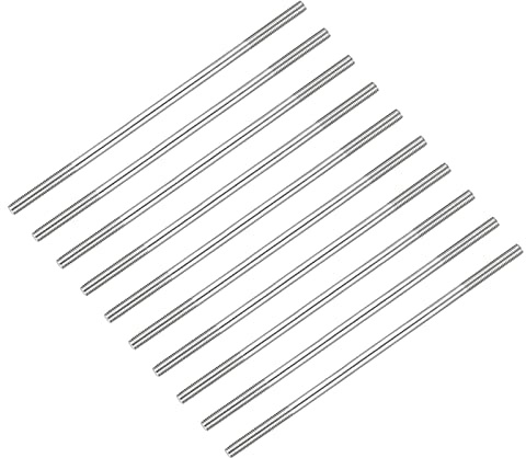 METALLIXITY 10Stk Beidseitige Stiftschraube M5 130mm 304 Edelstahl Stabschraube für Haushalt