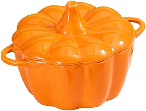 Tazones de porcelana Ramen Taza de fideos instantáneos Tazón Taza de fideos Sopa de estofado de calabaza de cerámica Cazuelas individuales con tapas Postre Contenedor de comida for el hogar Restaurant
