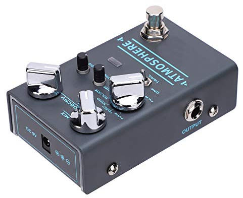 Reverb-Effektpedal 9 Digitales Reverb-Effektpedal 9 Digitales Reverb-Effektpedal Ambiance Bypass Gitarrenpedal Musikinstrumentenzubehör mit Riesigem Raumhall