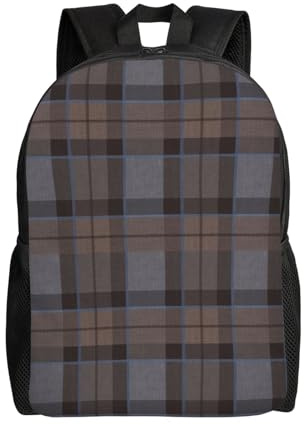 Rucksack, Schulbüchertasche, Wandern, Reisen, Camping, Rucksack, leicht, Tagesrucksack, Unisex,Outlander Fraser Tartan Plaid