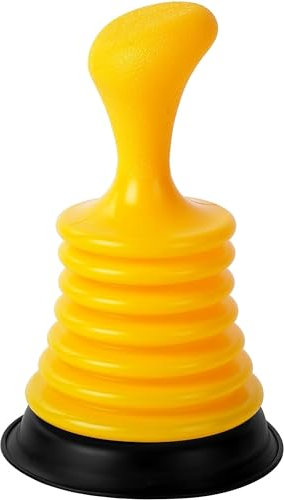 Ailovone Saugglocke Klein Pömpel Abfluss 18cm Pümpel Saugglocke Abflussreiniger WC-Saugglocke Pümpel Maximale Saugkraft Saugglocke Effektiv für Küchen, Badezimmer, Rohrleitungen. (1)