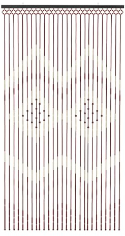 GAOUSD Hölzern Perlenvorhang Bambusvorhang Türvorhang Perlenvorhang Raumteiler Dekoration Geeignet für Fenster, Wohnzimmer, Balkon, Bad, Schlafzimmer Holzperlen Vorhang(90x175cm)