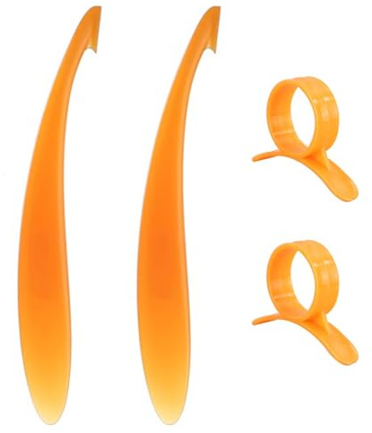 UOPJDD Peeler De 2 Piezas De Manejo Largo Y 2 Piezas De Estilo De Anillo, Herramientas Creativas De Pelado, Suministros De Cocina, Pelado De Frutas.