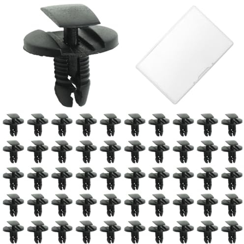 JEYORZY 50 Pcs Clips de Fixation Parechocs, Rivets en Plastique Attaches, Garde-Boue Rivets Clips de Retenue, Clips de Fixation Voiture, Clips Voiture pour Auto Panneaux Garniture avec Citroen Peugeot