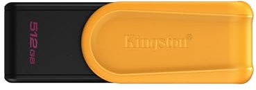 Kingston DataTraveler Exodia S Unidad Flash USB - 512GB - USB 3.2 Gen 1 - USB Type A - Negro/Amarillo - DTXS/512GB