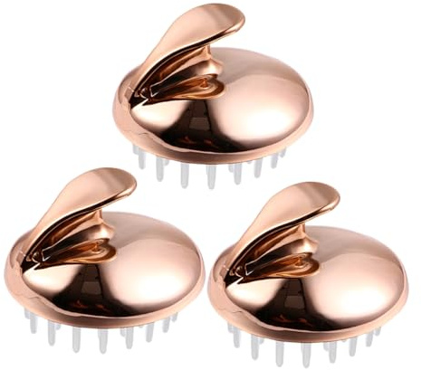 WRITWAA 3stücke Haarmassagerbürste mit Griff für Kopfhautmassage Duschkopfbürste zur Kopfhautpflege Nass und Trockenbürste für Haarwachstum Tragbar für Reisen und Täglichen Gebrauch