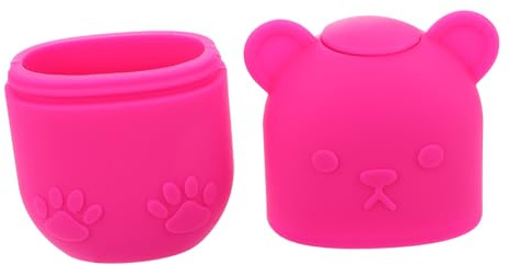 minkissy Facial Ice Compress Cube for Skin Care Reusable Ice Holder Massager for Face Puffiness Relief Skin Tightening High End Silicone Mold for Comfortable Use Rose Red