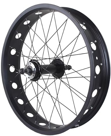 20/24/26 Tum X 4,0 Tum Fat Bike-hjulset Med Aluminiumfälgar, Lagernav, 36x14G Ekrar, 135 Mm/195 Mm Skivbroms, Framhjul Och Bakhjul For Snö/strand/elcykel(Rear,20'')