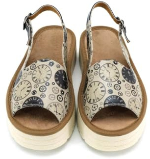 GOBY Sandali casual da donna cinturini – Fibbia regolabile, comodi e impermeabili per l'estate, alleviano la fascite plantare, leggeri e resistenti, multicolore