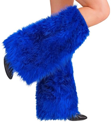 W WIDMANN MILANO Party Fashion - Calentadores de piernas de felpa, accesorio para disfraces de adultos, carnaval, fiesta temática