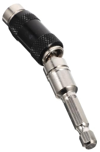 IWOWHERO Portapuntas Giratorio Magnético Extensible Vástago Hexagonal 6,35 Mm, Varilla de Extensión Ajustable para Taladro y Destornillador Eléctrico, Soporte de Brocas Multiángulo, Color