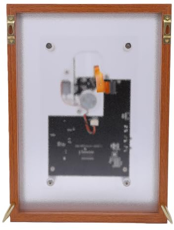 Jectse Reproductor de CD con Marco de Fotos de Música Retro, Reproductor de CD de Acrílico Transparente Bluetooth 5.0 de Escritorio con Montaje en Pared con Batería Desmontable, para