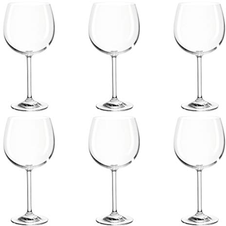 Montana Juego de 6 Copas de Vino Tinto de Burdeos, aptas para lavavajillas, 630 ml, 042433