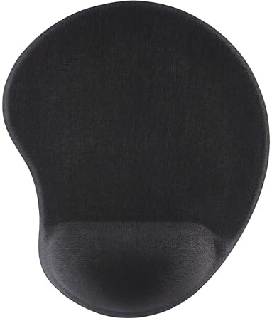 APM 570083 - Tapis de Souris Avec Repose Poignet Gel - Tapis Souris Ergonomique - Repose Poignet Clavier - Tapis de Souris Ergonomique Repose Poignet Gel - Antidérapant - Noir
