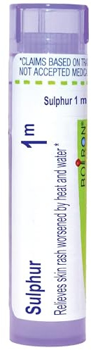Boiron Sulphur 1M for Skin Rash Worsened by Heat & Water - 80 Pellets