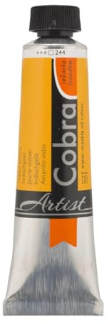 Cobra Talens wassermischbare Ölfarben, 40 ml, 244 Indischgelb