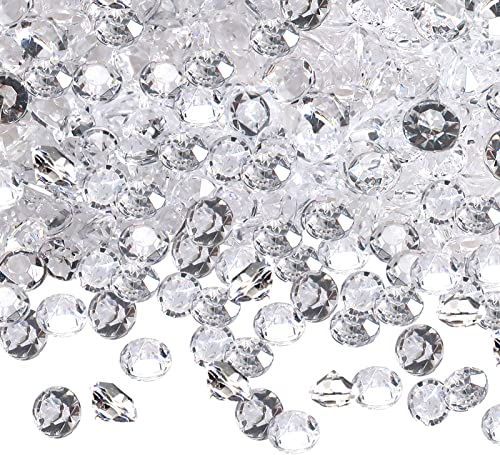 TOAOB 5000pcs 4.5mm Cristaux en Forme de Diamants Acrylique Transparent pour Décoration de Table Mariage