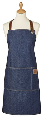Cooksmart Küchenschürzen für Damen, 100% Baumwolle, Küchenschürze mit Taschen, modernes Design, Kochschürzen für Damen, geeignet für alle Arten von Küchen