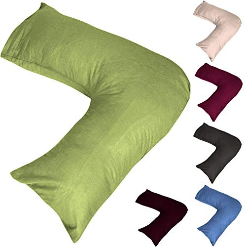 rejuvopedic V Shape Pillowcase Pillow Case Cover For Orthopedic Nursing Pregnancy Pillows - Silver