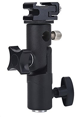 E Tipo Flash Stand Staffa Professionale Universal Camera Flash Staffa Hot Shoe Supporto adattatore Light Stand Staffa con portaombrelli per Flash Studio Light LED Light