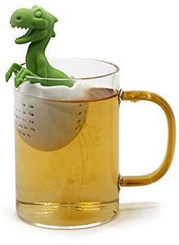 BYNYXI Dinosauro, Filtro da Tè in Silicone per Alimenti, Infusore per Tè e Uova