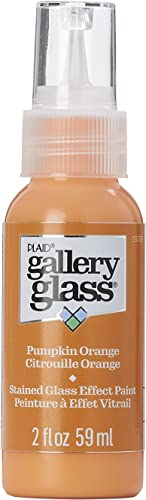 FolkArt Gallery Glass Paint 2oz-Pumpkin Orange