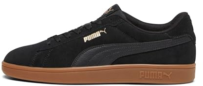 Puma Smash 3.0 Unisex-Erwachsene Tennisschuhe, Puma Black-Puma Gold-Gum, 45 EU