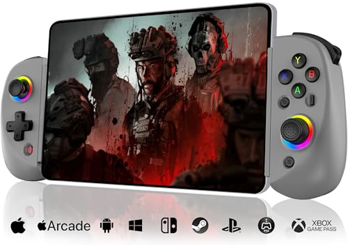 Joso Controller telefonico per iPhone/iPad/Android/Tablet, Controller D8 per Switch/PS/PC con joystick ad effetto Hall Riproduci COD, Genshin Impact, Supporto controller Android Cloud Gaming/Riproduz