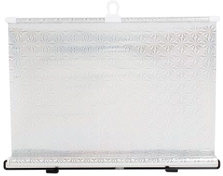 MACHSWON Fenster Rollo mit Saugnäpfen,Verdunkelungsfeder Rollos PVC,Sonnenschutz Balkon,Sonnenschutz Isolierung Verdunkelung Vorhang Rollo Wohnen Büro Auto Bad,Kein Bohren (125x40cm)