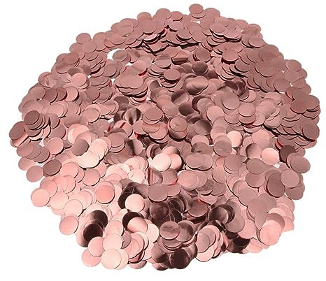 Amosfun 1 Cm 50 G Roségold-gewebeballons Pailletten Latexballon Partydekoration Für Hochzeit Geburtstagsfeier