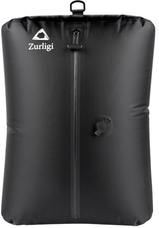 Zurligi Travel Vacuum Bag with Pump, IPX8 Waterproof Reusable Nylon Bag