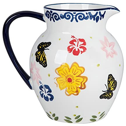 Salsiera in Ceramica in Stile Vintage, brocca per Panna da caffè, brocca per Salsa, brocca per Panna da Latte Adatta per sugo, Salsa di condimento, salsiera