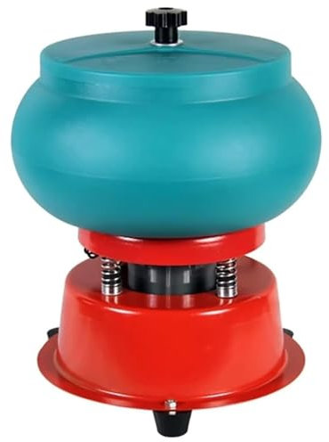 Máquina pulidora vibratoria de vasos, capacidad de 8 litros para pulir rocas, joyas y metales, ideal para principiantes y profesionales en la fabricación de joyas